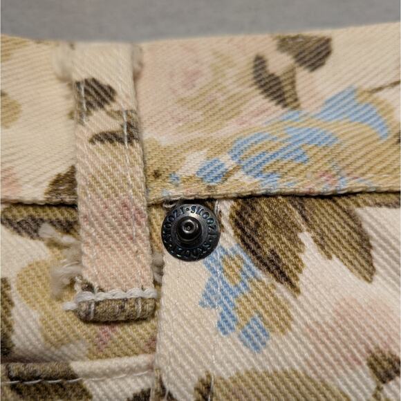 VTG Skoozi Denim Skirt Womens 6 Floral 90s Western Cowgirl Y2K Retro Preppy boho - Picture 6 of 12